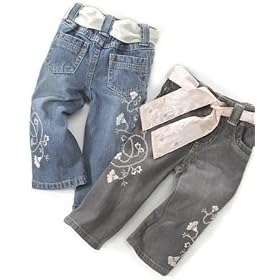 Greendog Baby Girl Embroidered Jeans