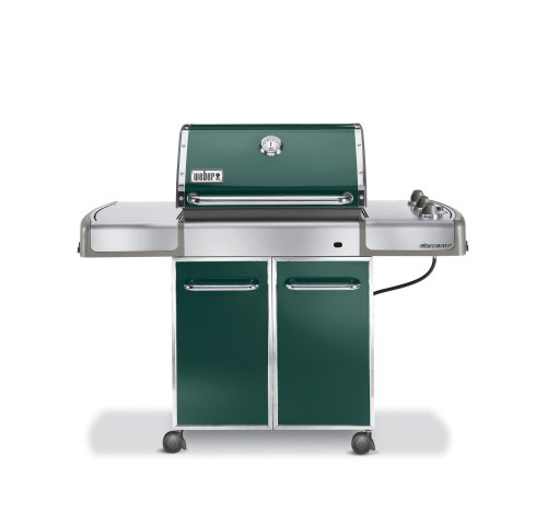 Weber 3747001 Genesis E-310 Propane Grill, Dark Green