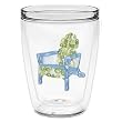 Swirls Adirondack Chair 16 oz Insulated Beverage Tumbler, Clear