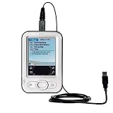 Gomadic for the PalmOne Z22 - Classic Straight USB Cable for the PalmOne z22 with Power Hot Sync and Charge capabilities - Gomadic Brand w/ TipExchange Technology
