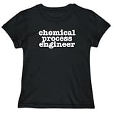 T-Shirt Womens Black " Chemical Process Engineer " Occupations Large