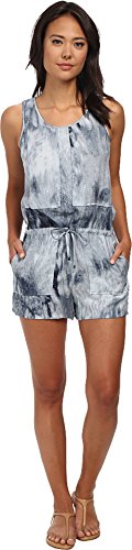 Calvin Klein Jeans Women's Patch Front Romper, Classy Navy