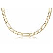 Yellow Gold Square Figaro Link Chain
