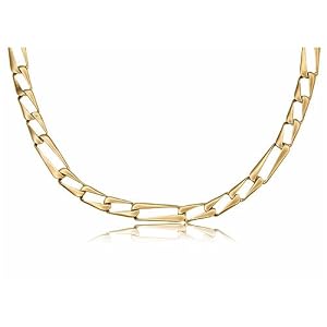 Yellow Gold Square Figaro Link Chain