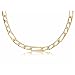 Yellow Gold Square Figaro Link Chain