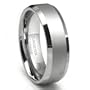 8MM Tungsten Carbide Men's Wedding Band Ring in Comfort Fit and Matte Finish Size 7-16