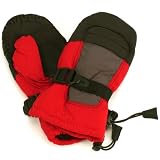 Ages 4-7 Winter Thinsulate 3M Waterproof Ski Snow Palm Grip Mitten Gloves Red