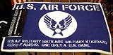 アメリカンフロアマット　U.S.AIR <strong>FORCE</strong>　アメリカ空軍　ブルー