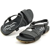 Produkt-Bild: BEST AGER Damen Leder Sandalette, made in portugal, schwarz