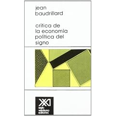 Cr�tica de la econom�a pol�tica del signo