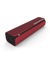 Wireless: 3000mAh Compact Power Bank, Fast Charging Pocket Sized Portable Cell Phone Charger with led indicator light, Durable Aluminum Alloy Body, Lipstick Size External Battery (Mobile Phone Powerpack), High Capacity Backup Battery, Mini 5V 1A Portable USB smartphone Charger for Apple iphone 6, iPhone 5s, iphone 5, iphone 5c, iphone 4s, iphone 4, iPod touch, ipod shuffle, ipod classic, most Samsung phones, most HTC phones, most Nokia phones and most cell phones. Made with Quality Samsung Parts - Gnome Workshop? (Red) - Gnome Workshop