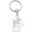Clear Gem ID Dog Tag Dangle Captive Ring