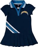 San Diego Chargers Girl's 4-6 Pleated Polo Dress