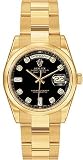 Rolex Oyster Perpetual Day-Date 18kt Yellow Gold Diamond Mens Watch 118208-CDD