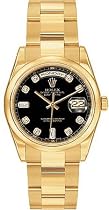 Rolex Oyster Perpetual Day-Date 18kt Yellow Gold Diamond Mens Watch 118208CDD