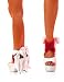 Red Velvet Holiday High Heel Shoe Wraps - ONE SIZE