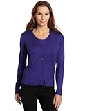 Jones New York Women's V-Neck Cardigan Sweater, Larkspur, X-Large