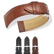 HIRSCH Sheep M, Nature Line, Sheepskin Watch Strap in Gold Brown, 18 mm, Gold Buckle