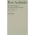 Rose Ausl�nder. Gesammelte Werke: Gesammelte Werke IV. Im Aschenregen / die Spur deines Namens: Gedichte und Prosa 1976: BD 4