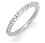 14k White Gold Diamond Wedding Band (1/5 cttw, H-I Color, SI1-SI2 Clarity)