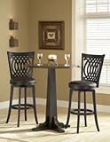 Round Pub Table With Van Draus Swivel Bar Stools
