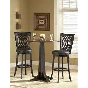 Round Pub Table With Van Draus Swivel Bar Stools by 