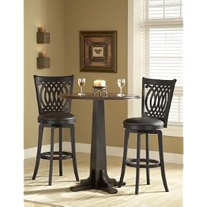 Round Pub Table With Van Draus Swivel Bar Stools by