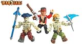 Mega Bloks Pyrates Figure 3 Pack Stonestare, Spar Foreman, Morose