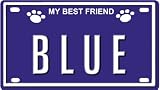 41KH9Pf7FcL. SL160  BLUE Dog Name Plate for Dog House. Over 400 Names Availaible. Type in Name Dog Plate in Search. Your Dog Name will show up.