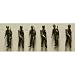 HO Army Figures Standing, Olive (6)
