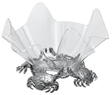 Arthur Court Crab Stand with 14-Inch Acrylic Bowl