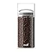 Best PREMIUM Airtight Storage Container for Coffee Beans, Tea and Dry Goods - EVAK - Innovation that Works by Prepara, Glass and Stainless, Compact White Gloss Handle, Large