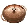 Lodge Enamel on Cast Iron 3 Quart Covered Casserole, Cafe Brown