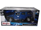 Hummer H2 SUV Blue 1:27 Diecast Model Car