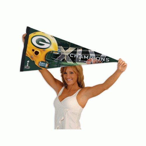 NFL Premium Wimpel 100 x 42 cm Super Bowl Champ Green Bay Packers