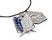 OliaDesign Attack on Titan Dual Wing Pendant Necklace