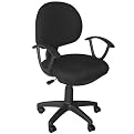 Techni Mobili Secretarial Task Chair - Black