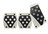 Americanauto 330318 Silver Pedal Pad Cover Kit