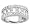 1.87Ct. 14K. White Gold Invisible & Pave Set Diamond Anniversary Ring
