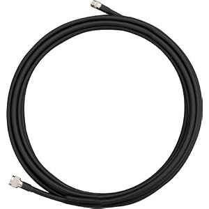 Low-loss Antenna Extension Cable, 2.4GHz, 6 meters KMS-400 Cable length, N-type Male to Female connector