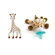 Sophie the Giraffe Baby Teether and Giraffe Wubbanub with Bonus Dainty Baby Reusable Bag