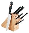 W&uuml;sthof 1700 Wusthof Gourmet 7-Piece Knife Set with 9 Slot Block