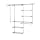 Rubbermaid 3H88 Configurations 3-to-6-Foot Deluxe Custom Closet Kit, Titanium