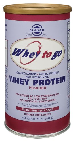 Solgar Whey To Go Mixed Berry 16 oz powder