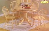 Natural Finish Dining Table/Arrow Back Windsor Chair