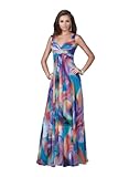 IMAGE OF La Femme 16325, Chiffon Print Gown