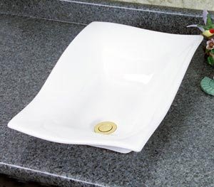 Barclay E240-B Carusso Wave Sink White