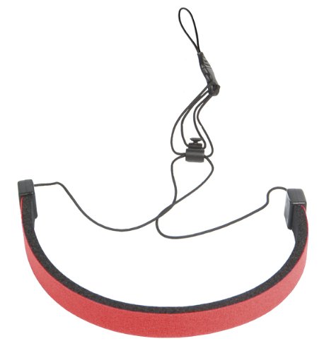 OP/TECH USA 6902021 Mini Loop Strap QD, Neoprene Neck Strap for Compact Cameras (Red)