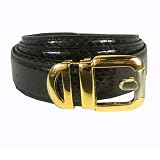 MEN’S DARK BROWN SNAKESKIN BELT