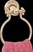Towel Ring, Bright Brass with Cross Handles